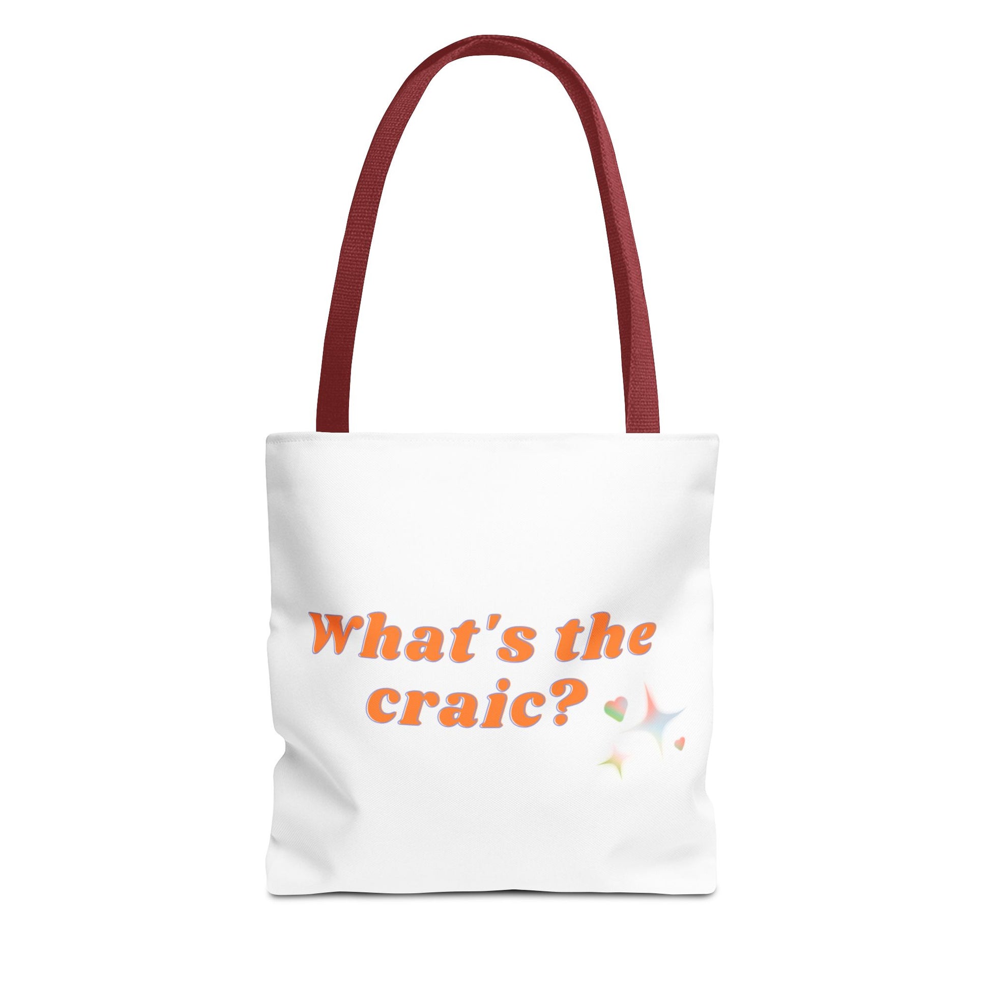 Fun Tote Bag – What's the Craic? | Perfect for Daily Use, Grocery Shopping, Beach Days, Best Friend Gifts, or Irish Culture Lovers