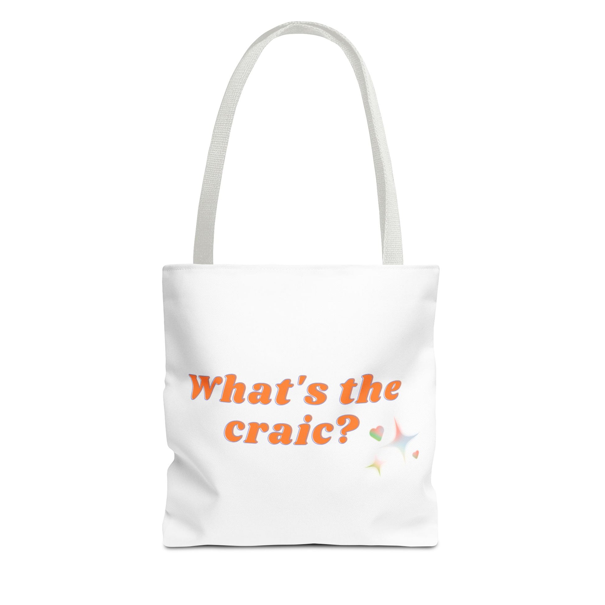 Fun Tote Bag – What's the Craic? | Perfect for Daily Use, Grocery Shopping, Beach Days, Best Friend Gifts, or Irish Culture Lovers