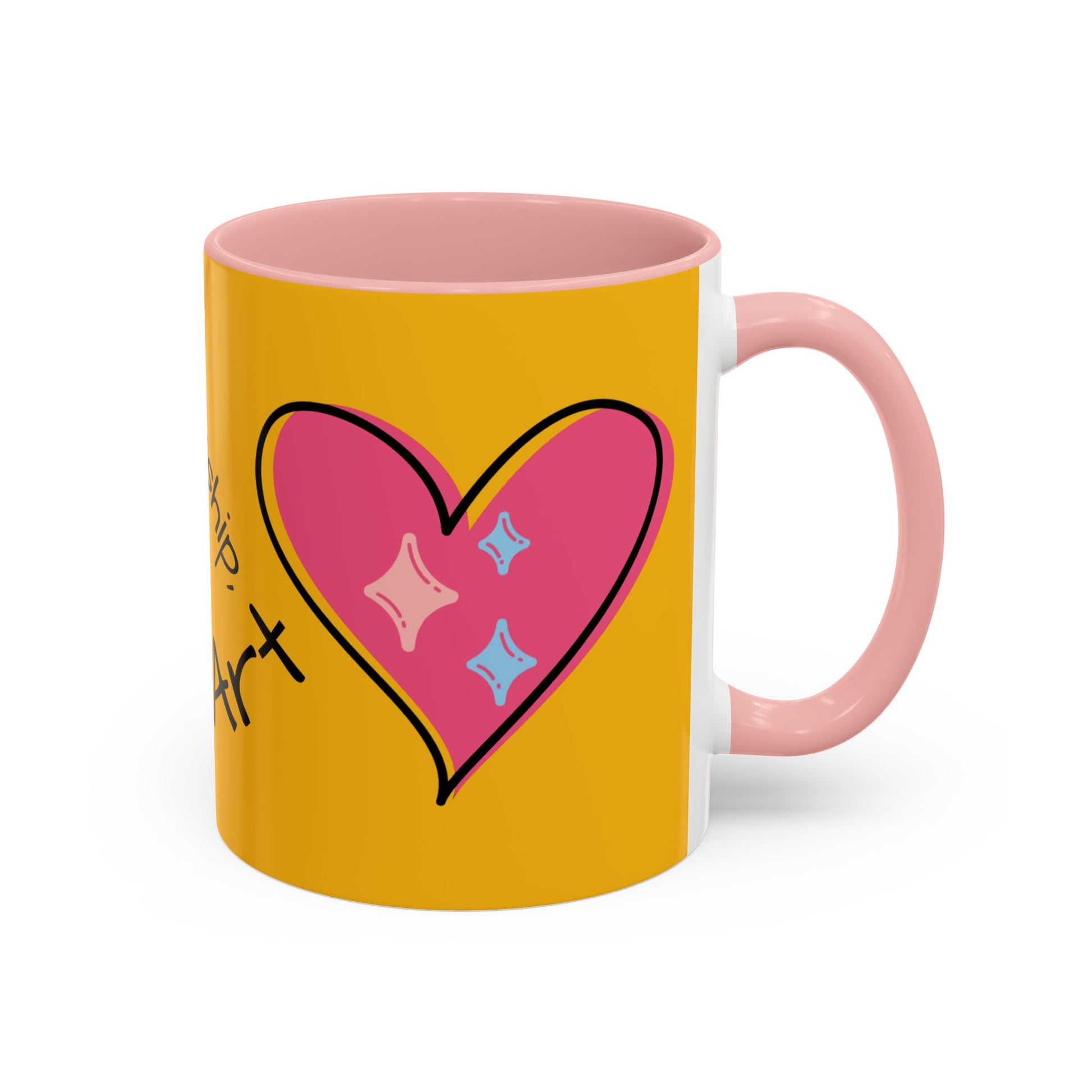 Heartfelt Art Coffee Mug, Inspirational Gift for Artists, Colorful Mug, Coffee Lovers, Home or Office Decor, Perfect for Art Lovers