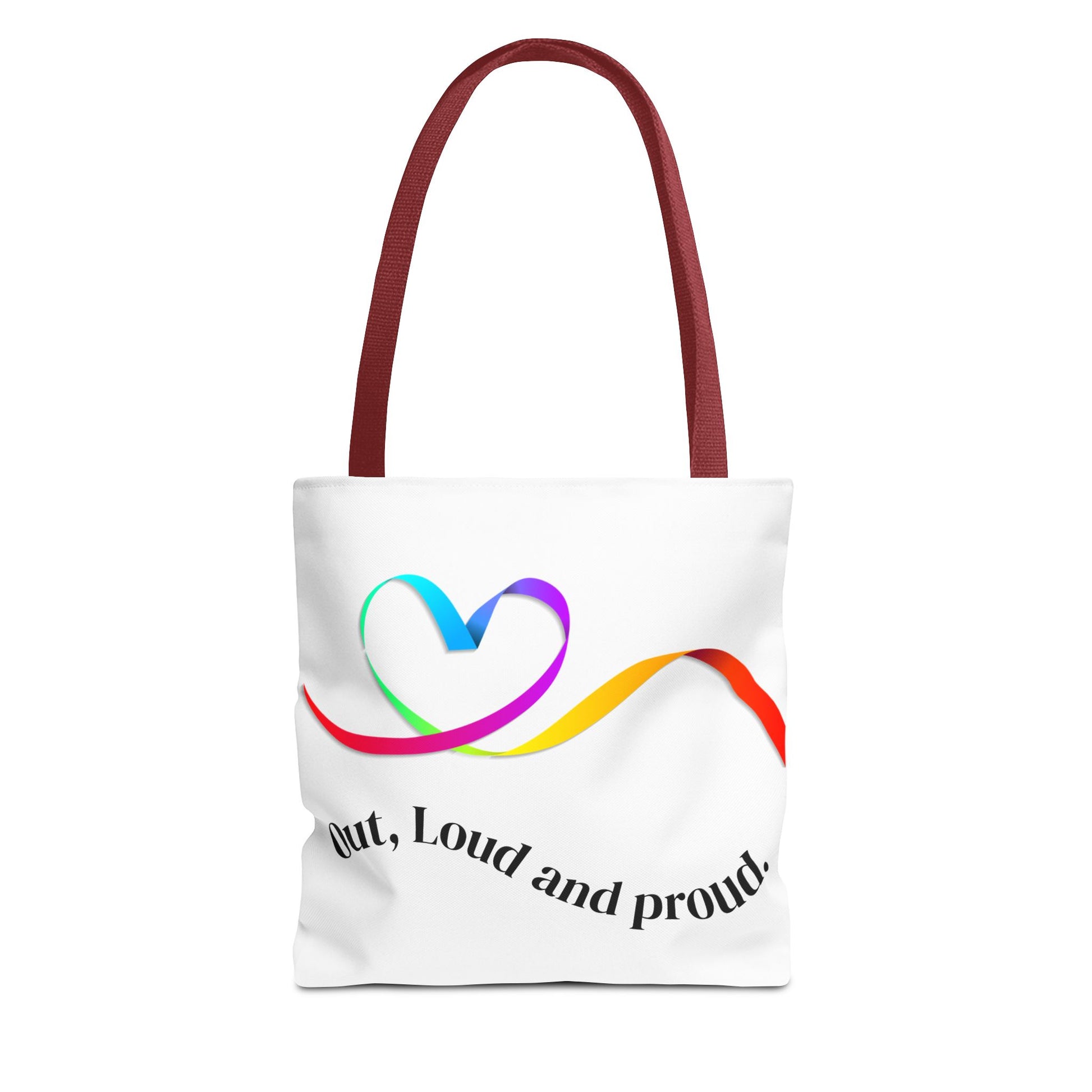 Colorful Love Heart Tote Bag | Eco-Friendly Shopping, Beach, Gift for Her, Festival, Casual Carry-All