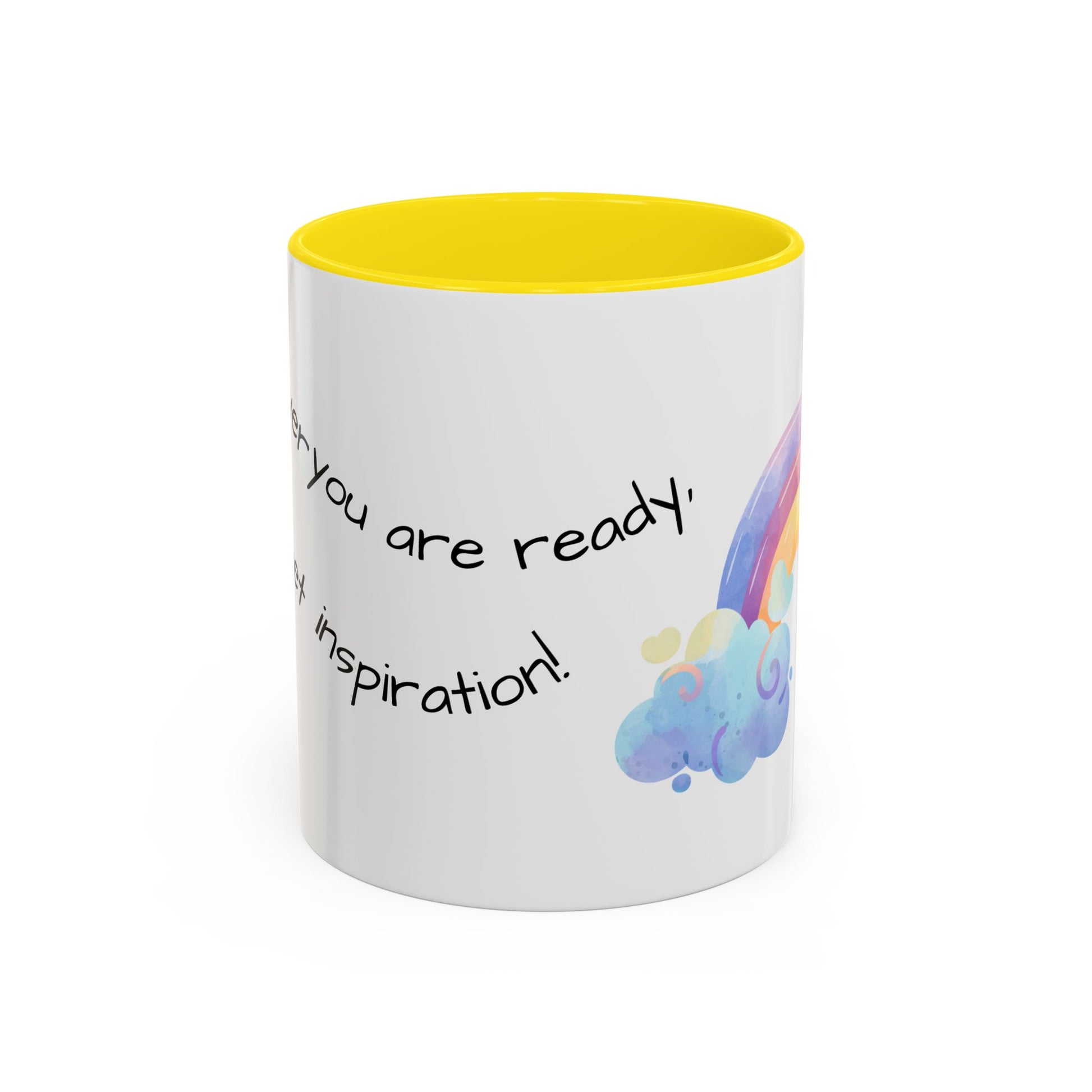 Inspirational Rainbow Coffee Mug, Motivational Cup for Daily Use, Gift for Friends, Home/Office Decor, Positive Vibes Mug