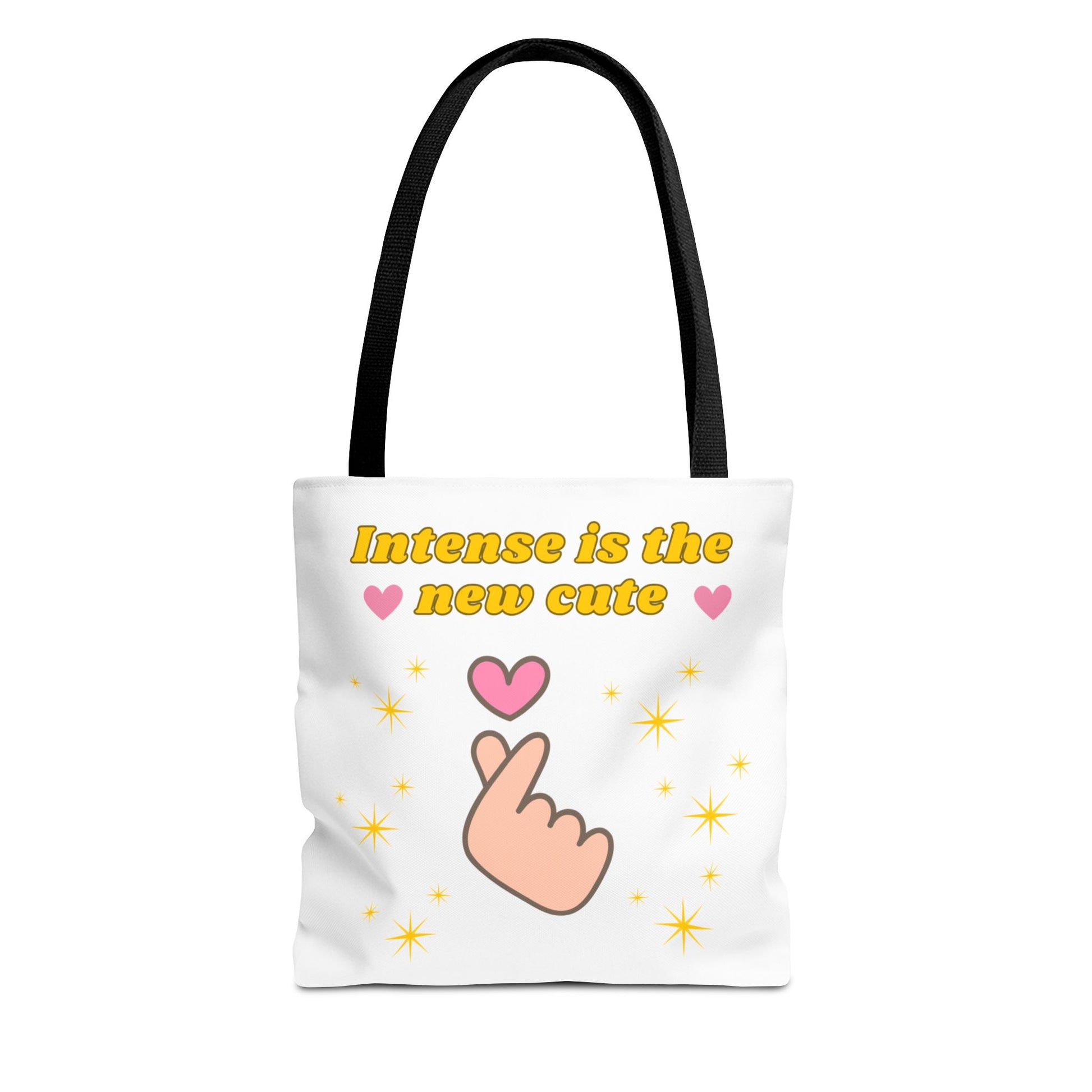Intense is the New Cute Tote Bag, Cute Shopping Bag, Gift for Friends, Motivational Tote, Stylish Everyday Carrier