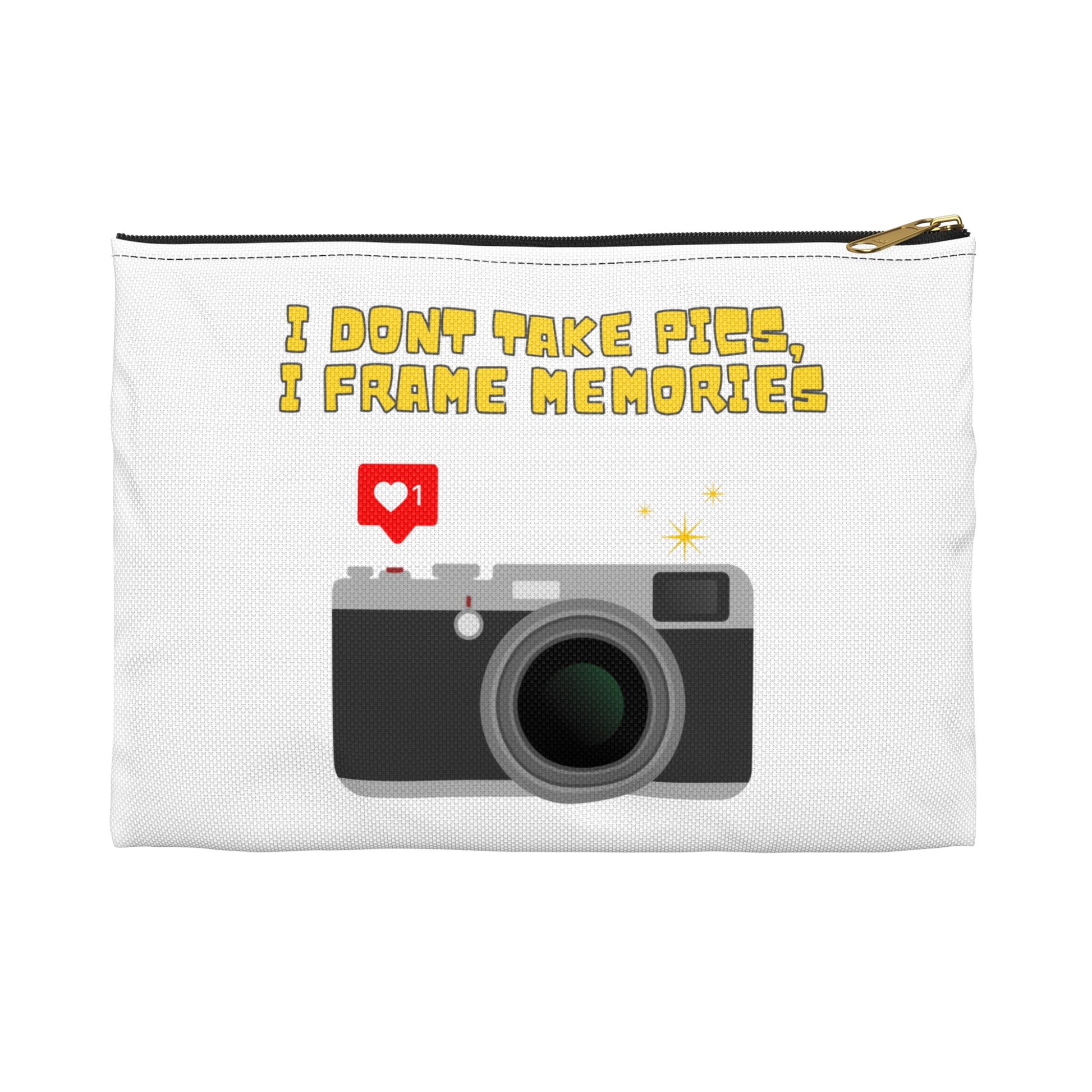 Camera Lover's Accessory Pouch, Photography Gift, Travel Organizer, Cute Zip Pouch for Photographers, Gift for Creatives