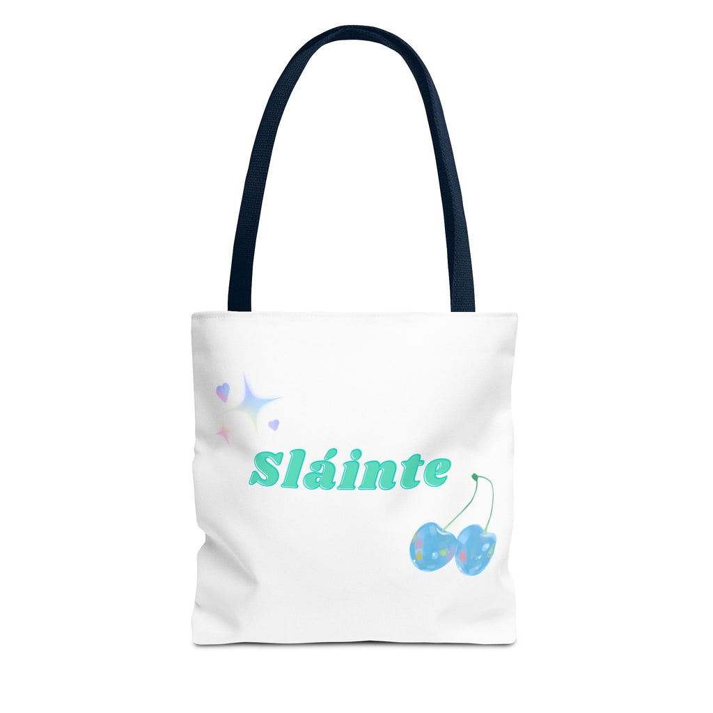 Sláinte, Cheers in Irish, Charming Tote Bag for Everyday Adventures, Sláinte Tote, Cute Gift, Reusable Shopping Bag, Mother's Day Gift, Eco-Friendly Bag