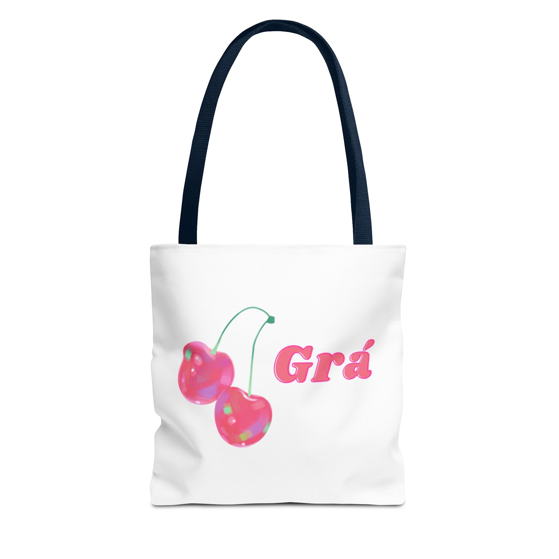 Cute Cherry Grá Tote Bag, Stylish Shopping Bag, Reusable Grocery Tote, Eco-Friendly Carryall, Gift for Friend, Summer Accessory