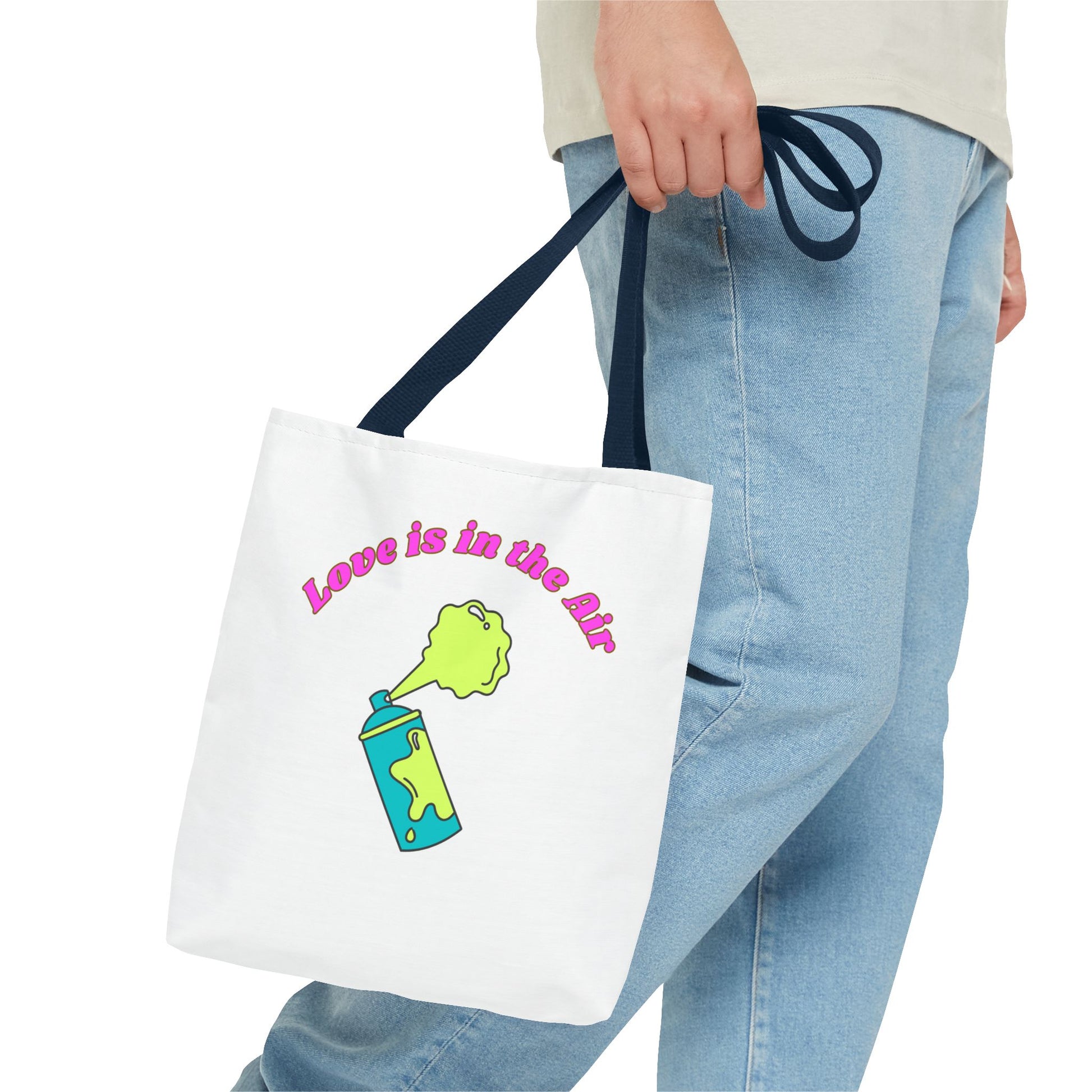 Love is in the Air Tote Bag - Fun and Unique Reusable Shopper, Gift for Friends, Everyday Use, Eco-Friendly