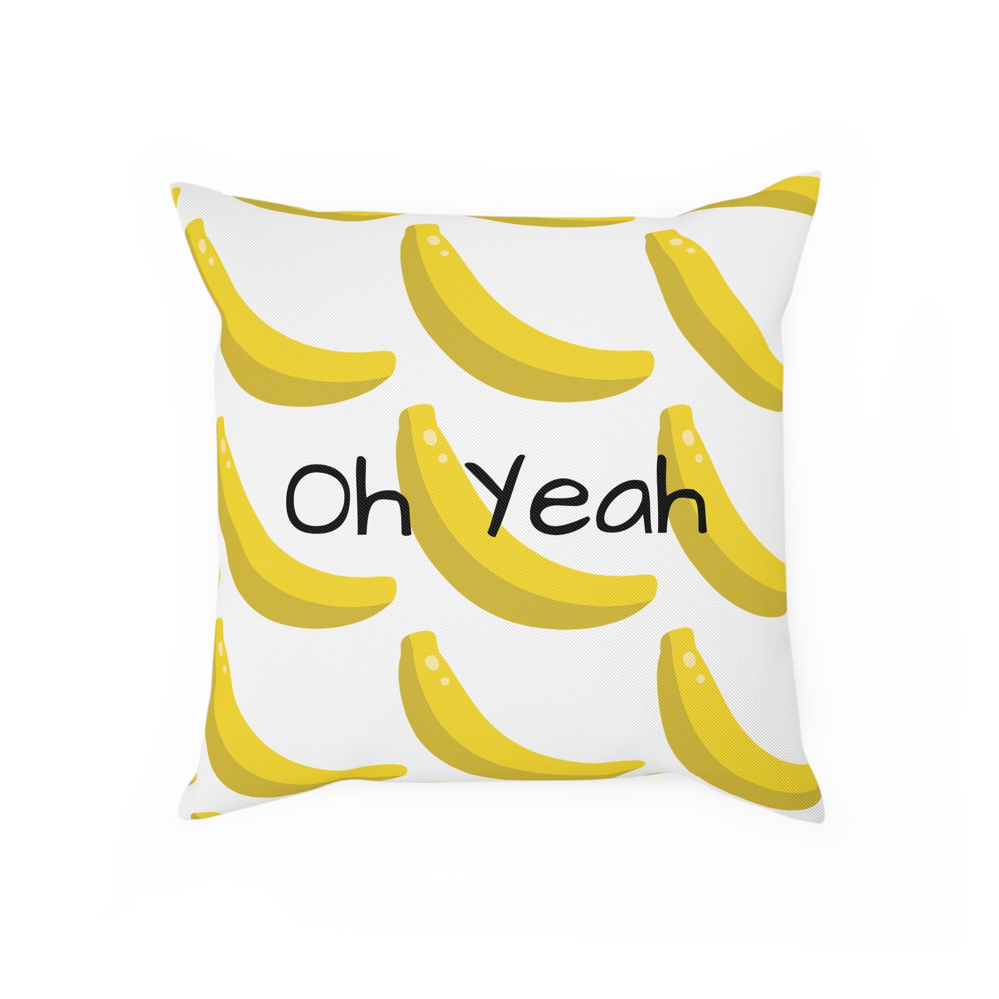 Fun Banana Print Cushion, Decorative Throw Pillow, Cute Home Decor, Gift for Fruit Lovers, Tropical Vibe Cushion